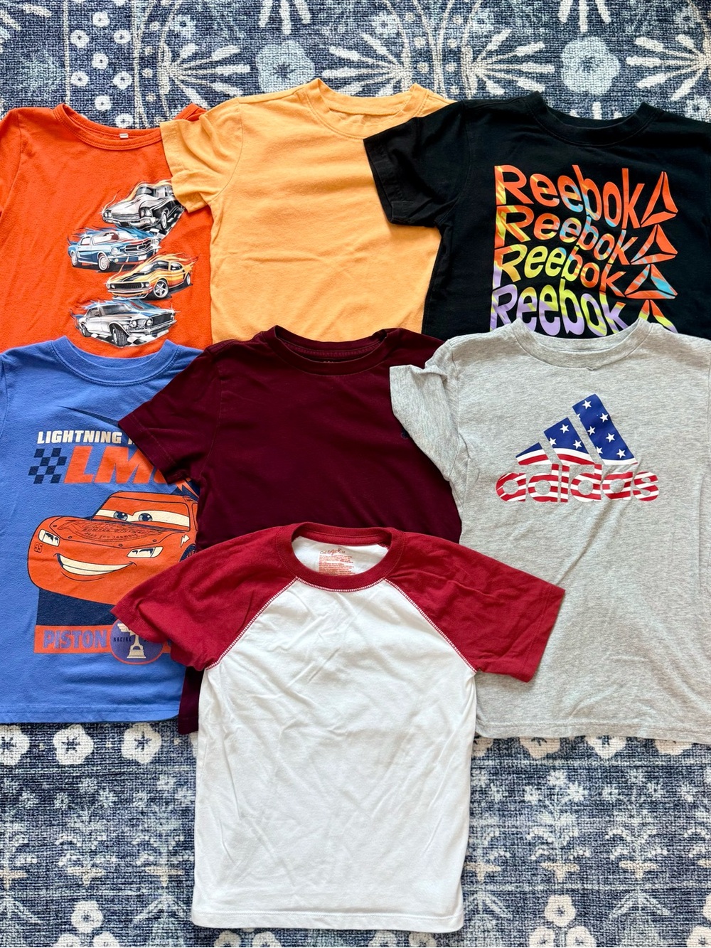 Assorted 4T boys Short-Sleeve Graphic Tees - Reebok & Adidas - lot of 7